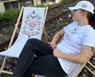 Fanshop Liegestuhl